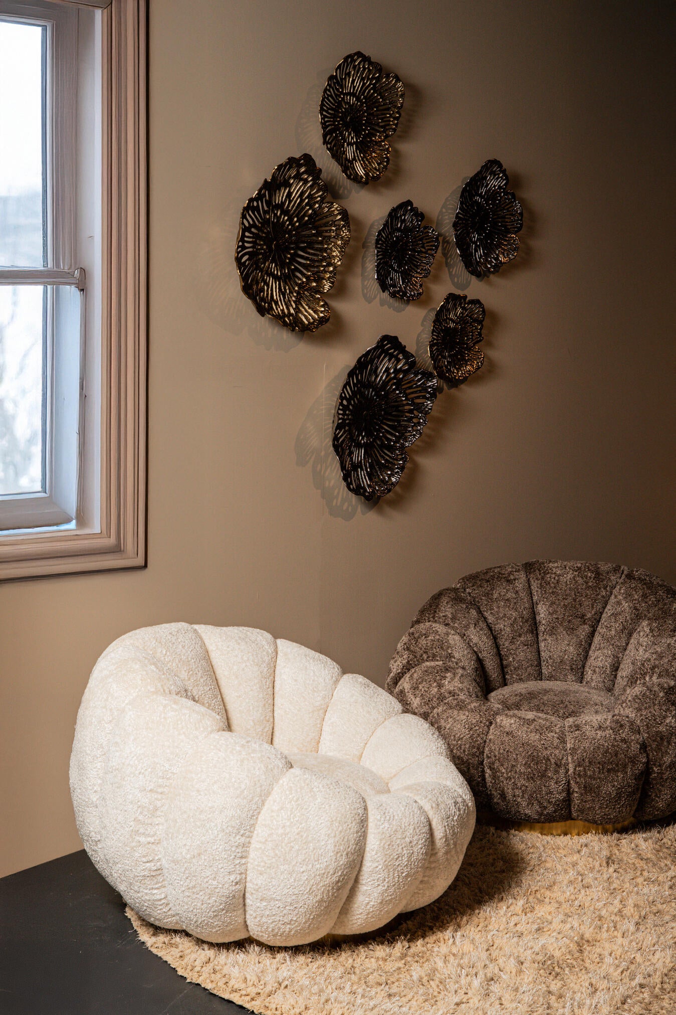 Daisy fauteuil Antelope Euphoria 6 gold base - Photo 7