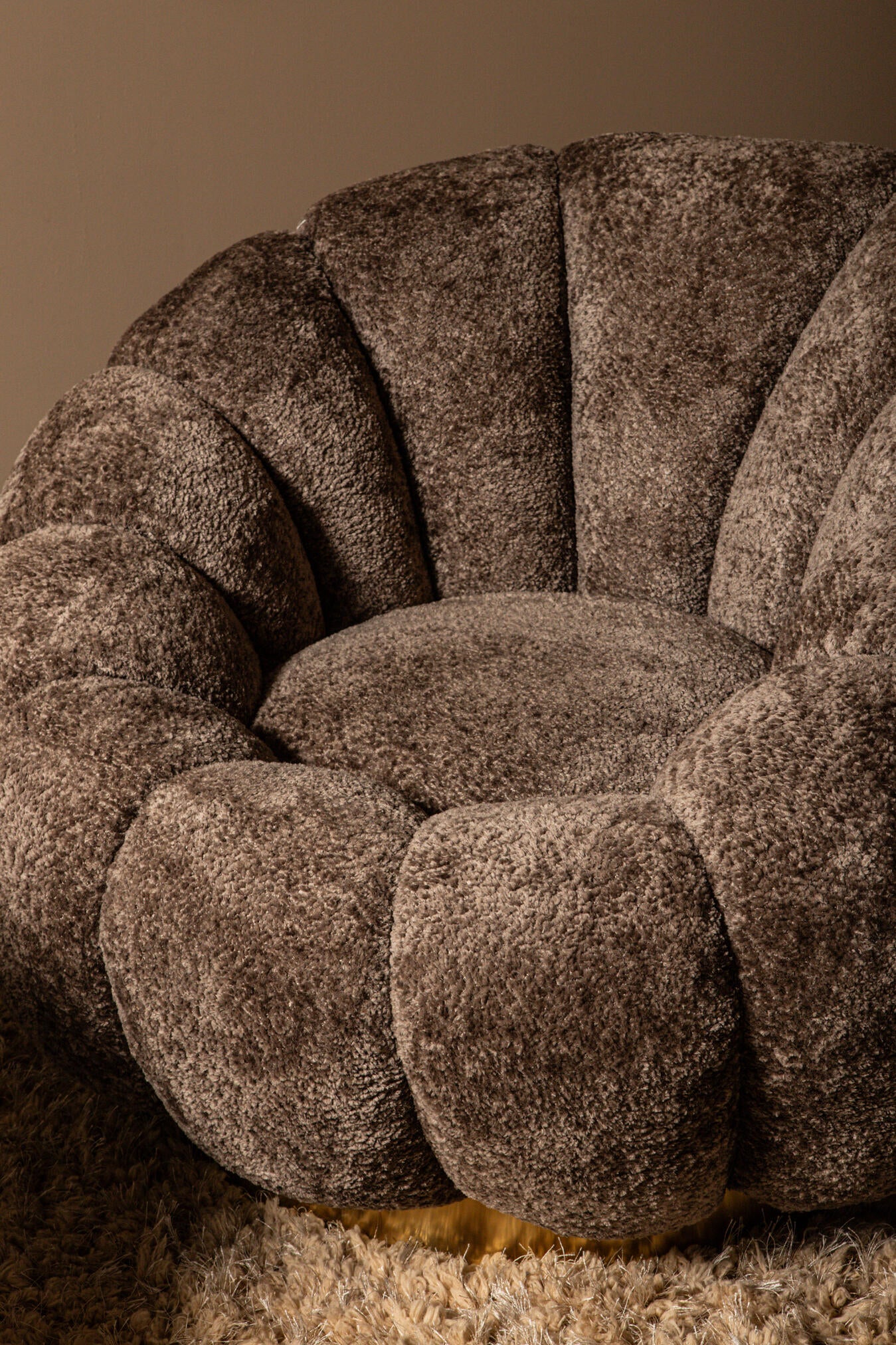 Daisy fauteuil Antelope Euphoria 6 gold base - Photo 4