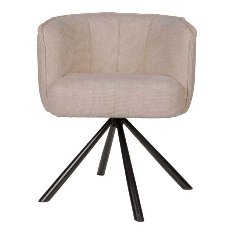 Como dining chair swivel cream