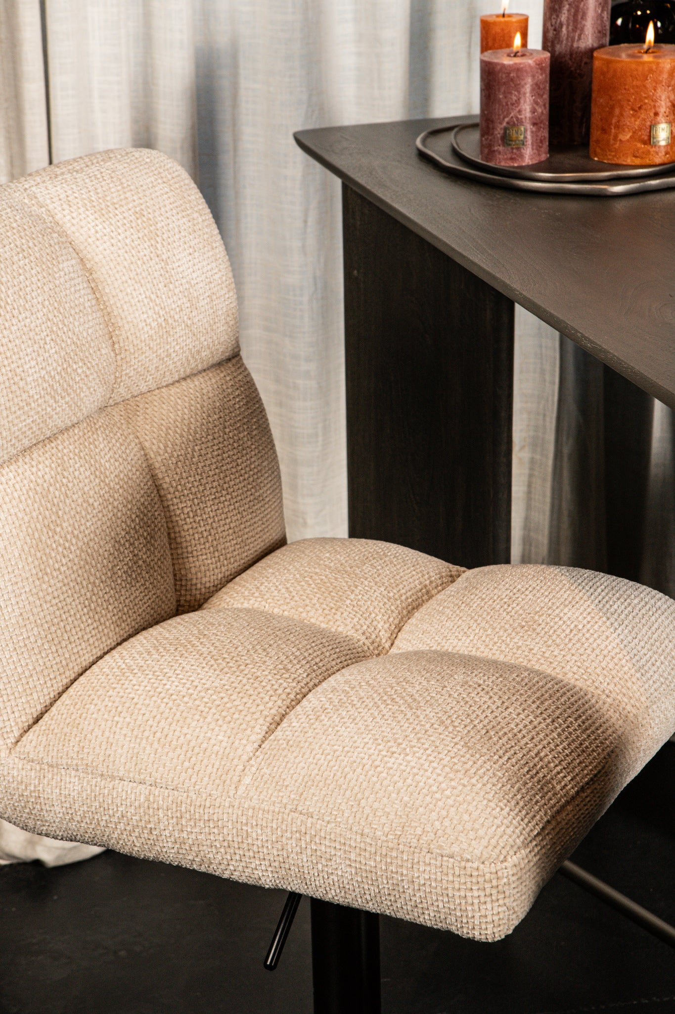 Milan bar chair adjustable cream - Photo 6