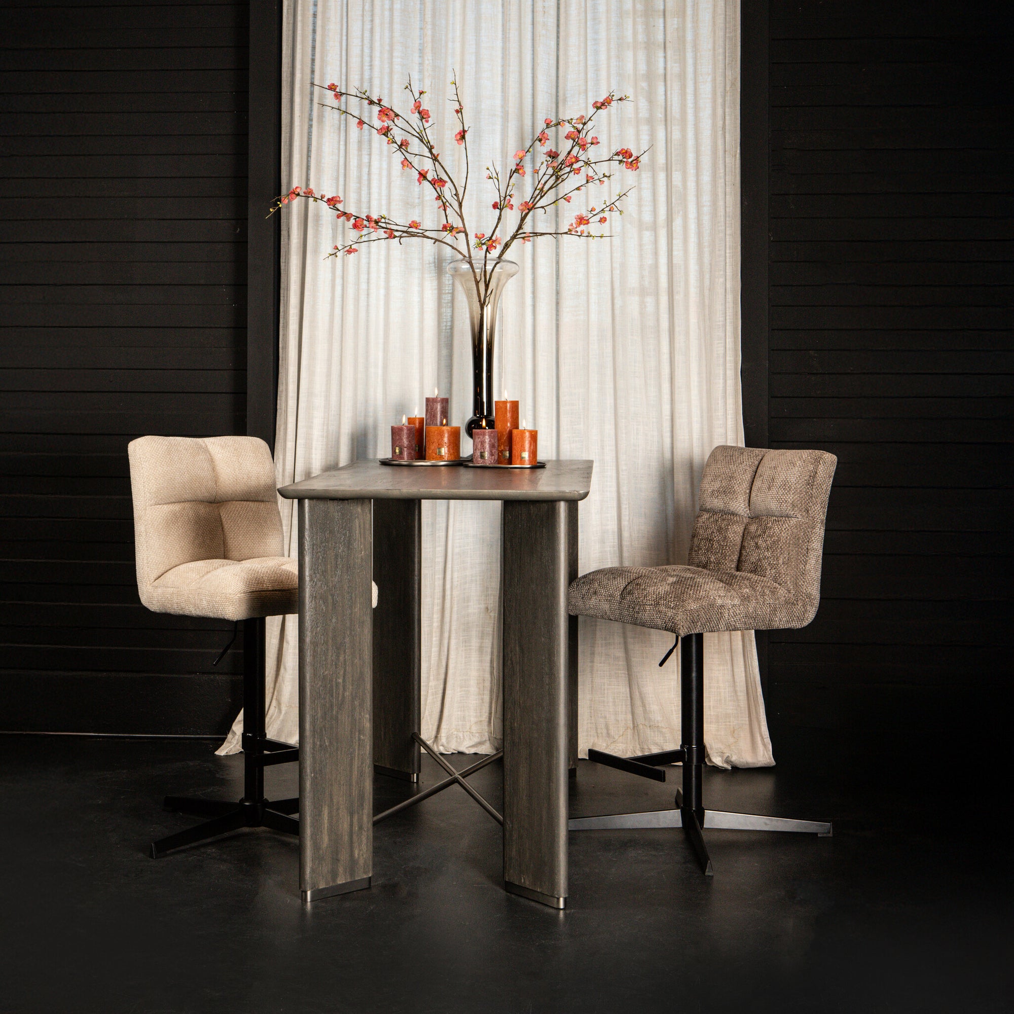 Milan bar chair adjustable cream - Photo 8