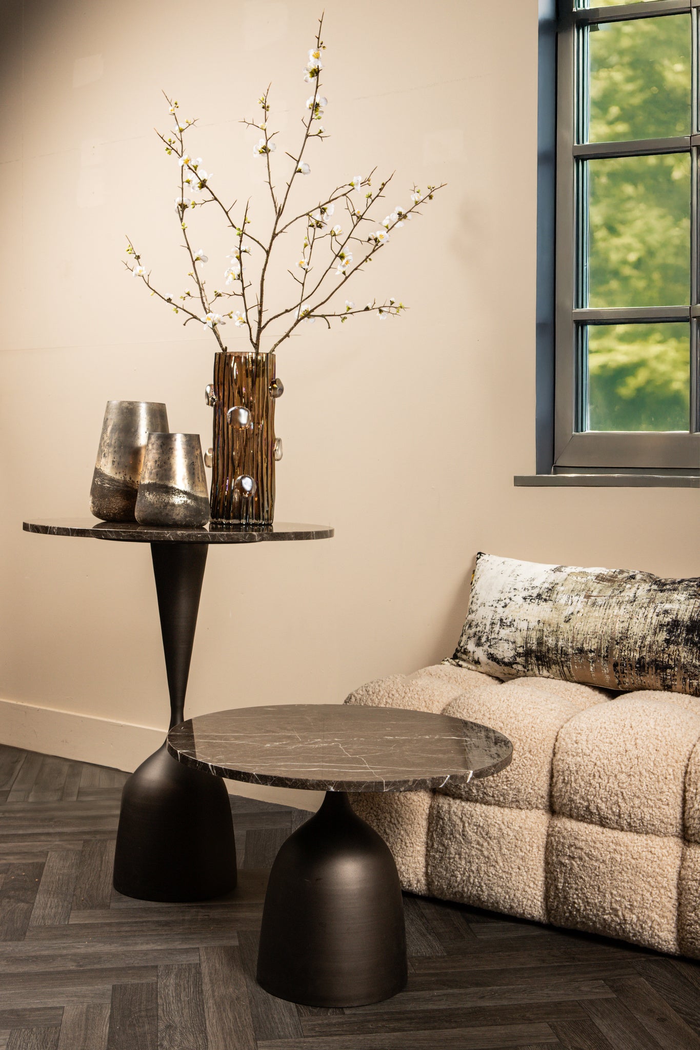 Patras bistro table brown marble - Photo 3