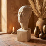 Dorin Taupe matt ceramic man shape statue