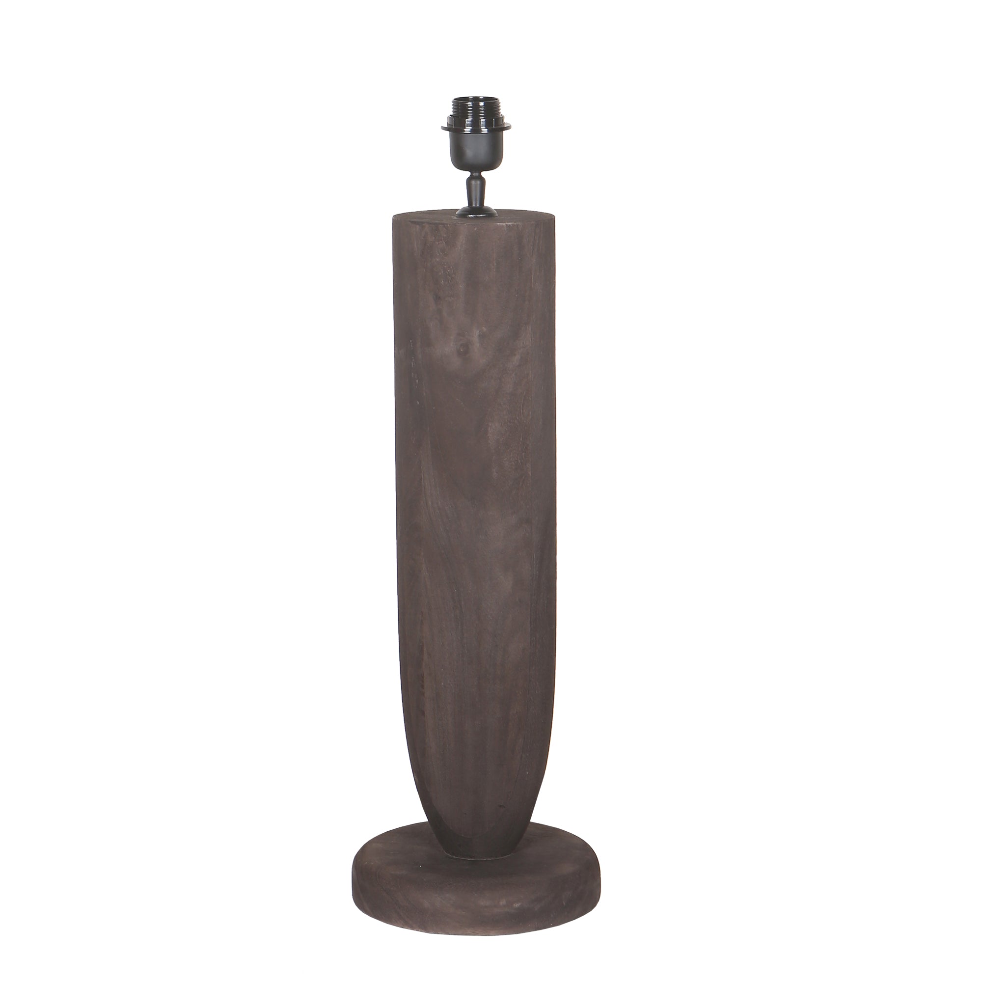 Lorinne Lampes de table en bois de manguier — Table Lamp Single - Marron