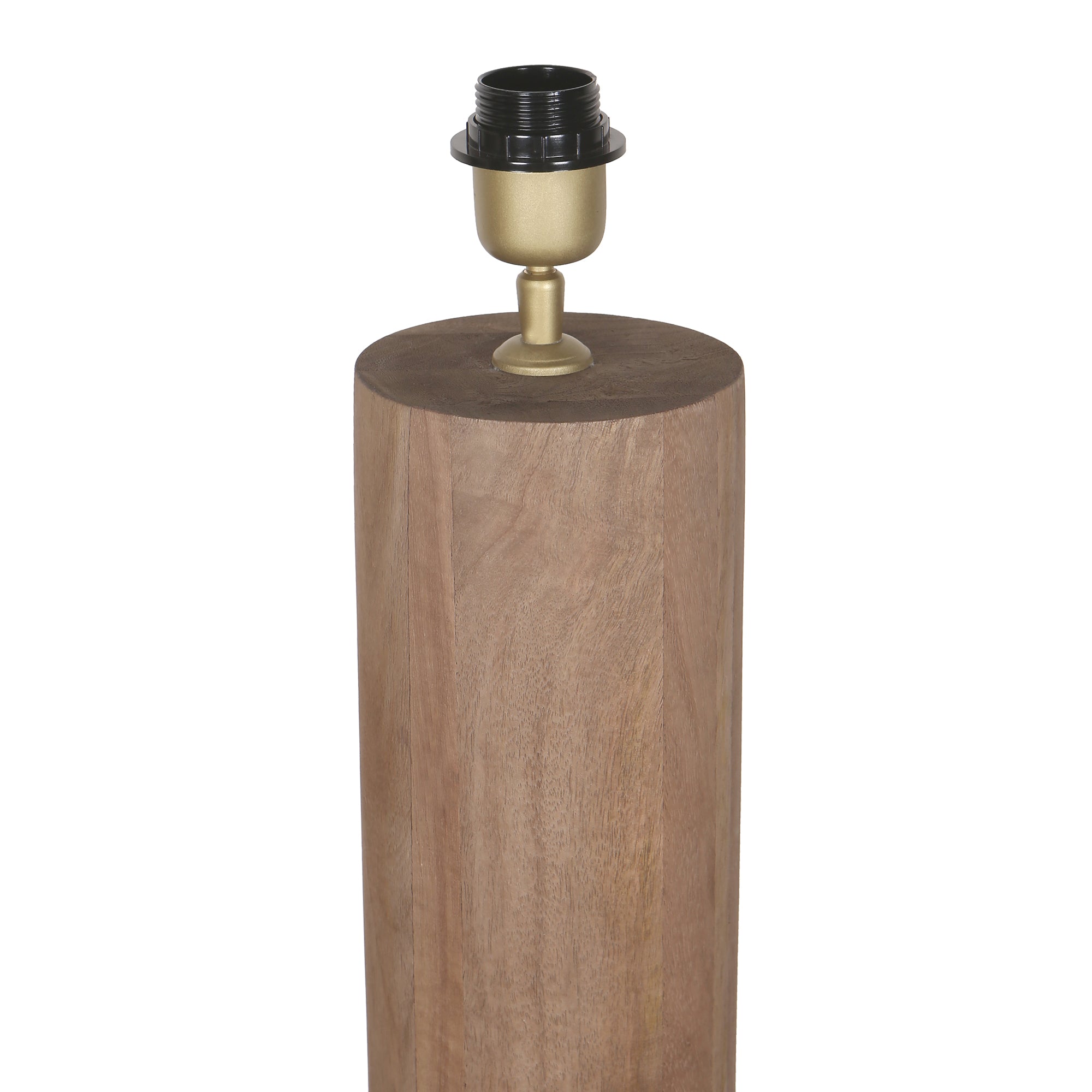 Lorinne Lampes de table en bois de manguier — Rable Lamp Single - Naturel