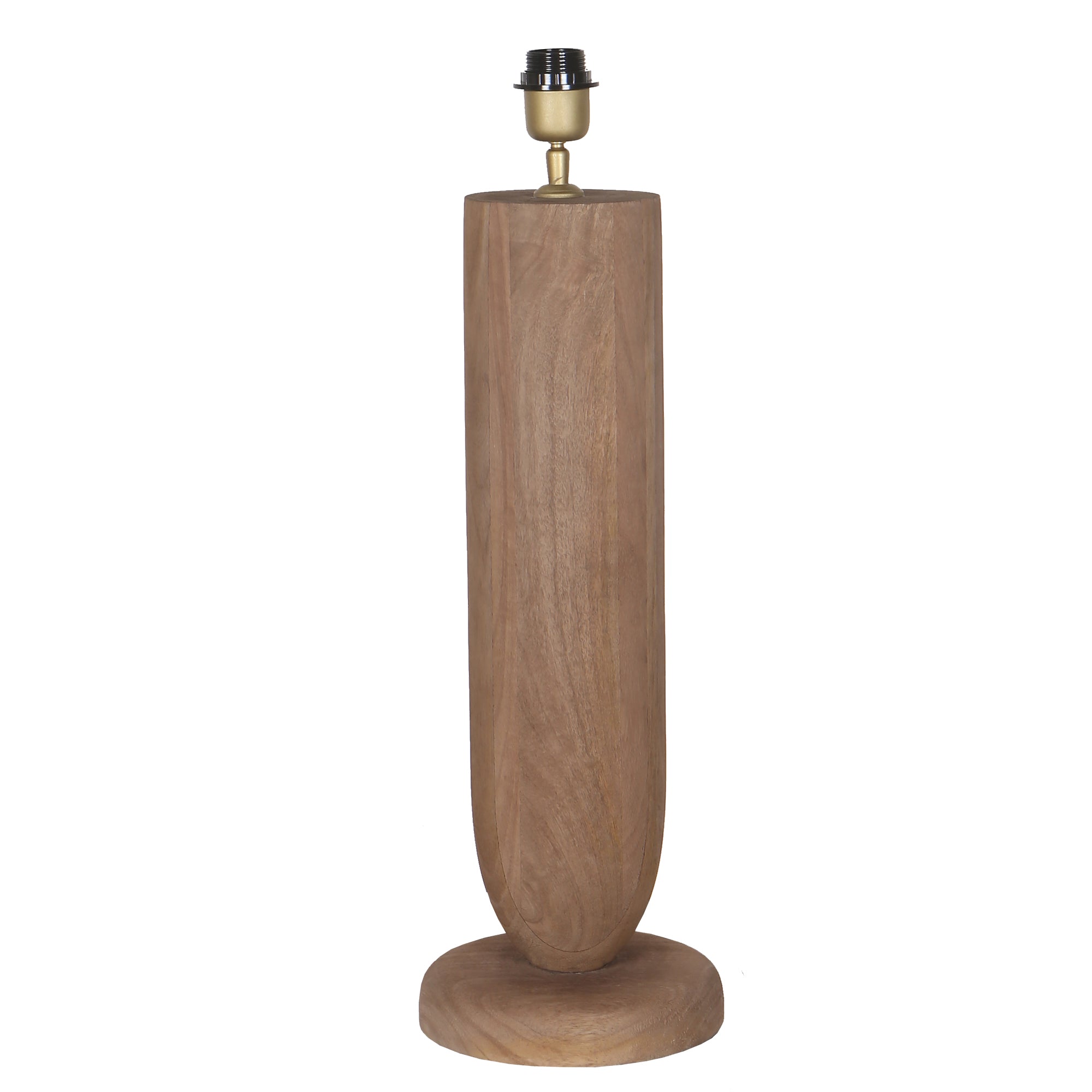 Lorinne Lampes de table en bois de manguier — Rable Lamp Single - Naturel