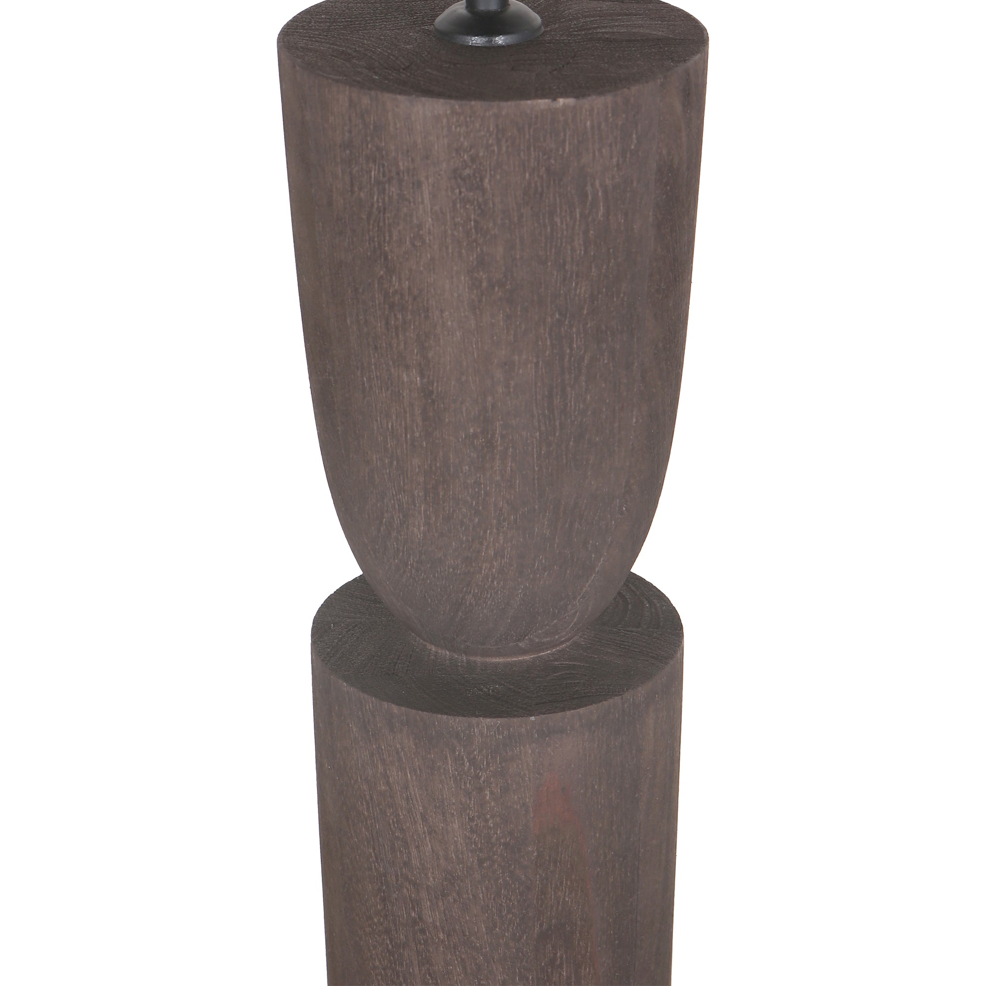 Lorinne Lampes de table en bois de manguier — Table Lamp Double - Marron