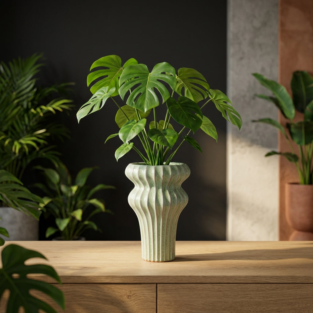 Glenna Pot en céramique - Mint Green