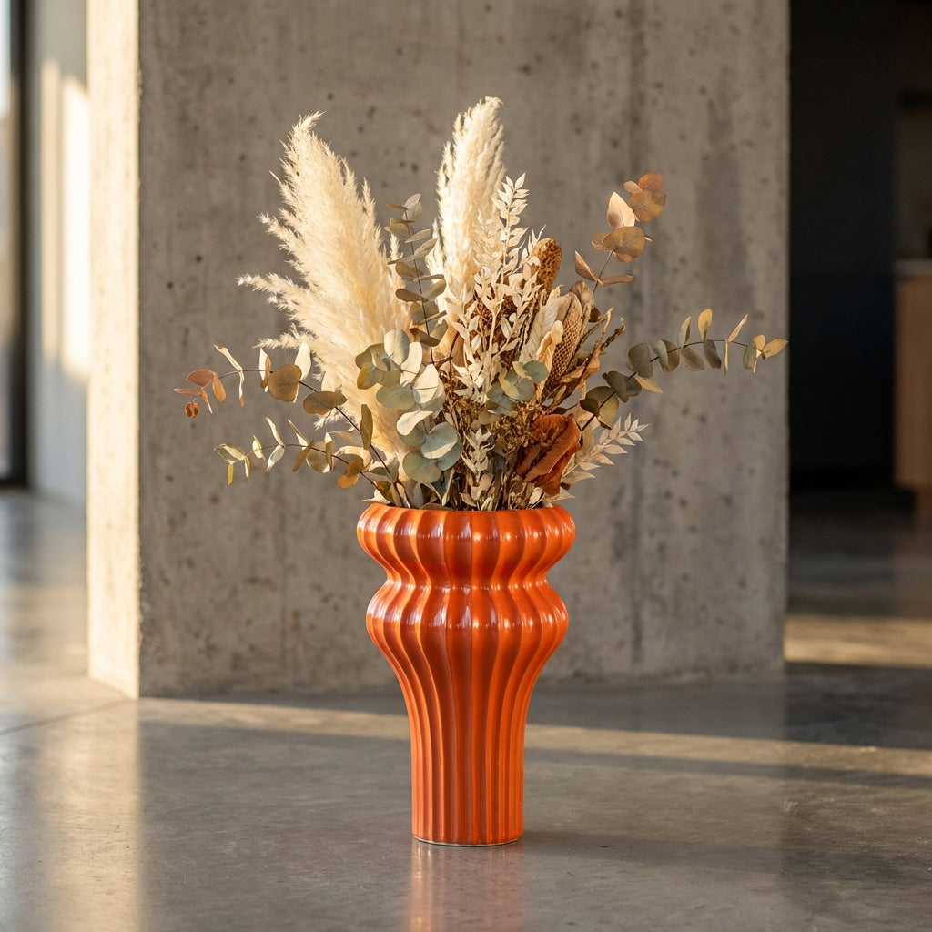 Glenna Pot en céramique - Orange