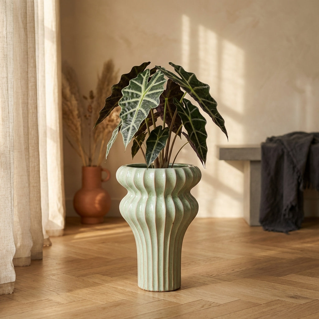 Glenna Pot en céramique - Mint Green