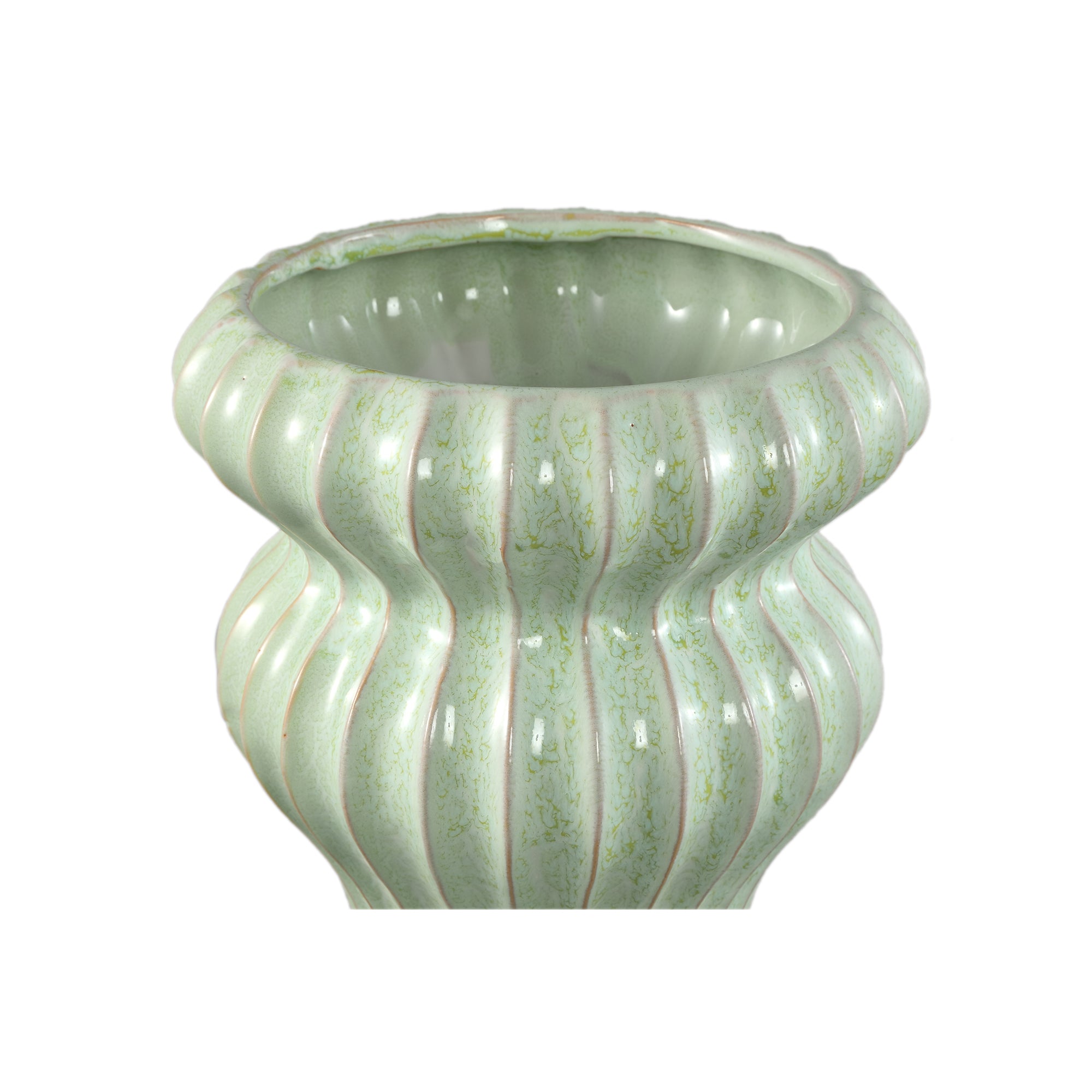 Glenna Pot en céramique - Mint Green