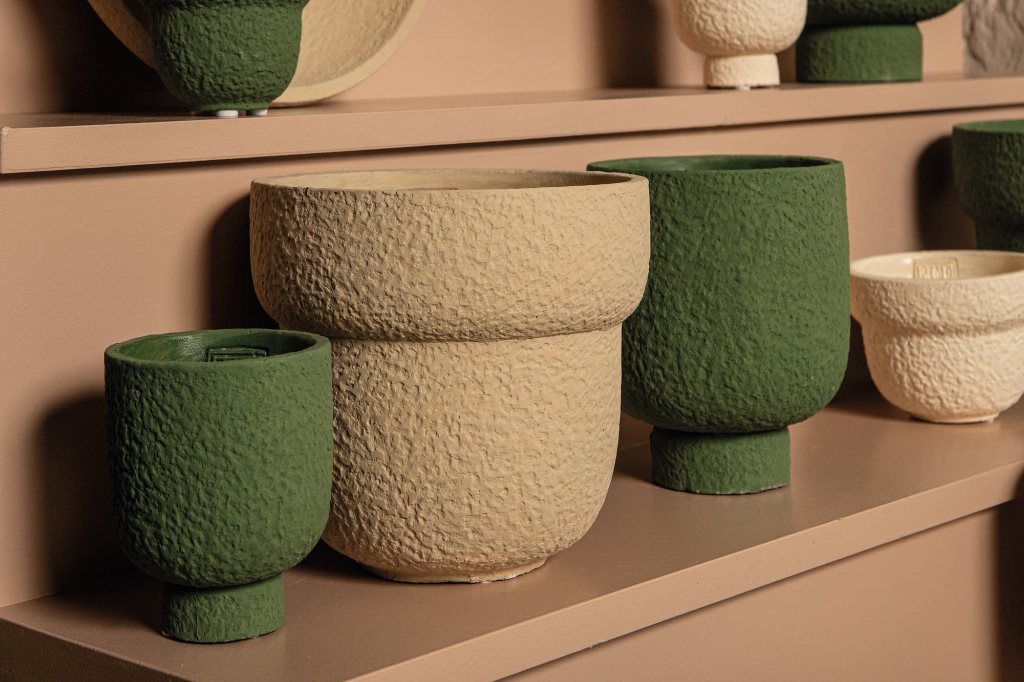Monder Pot en ciment - Green