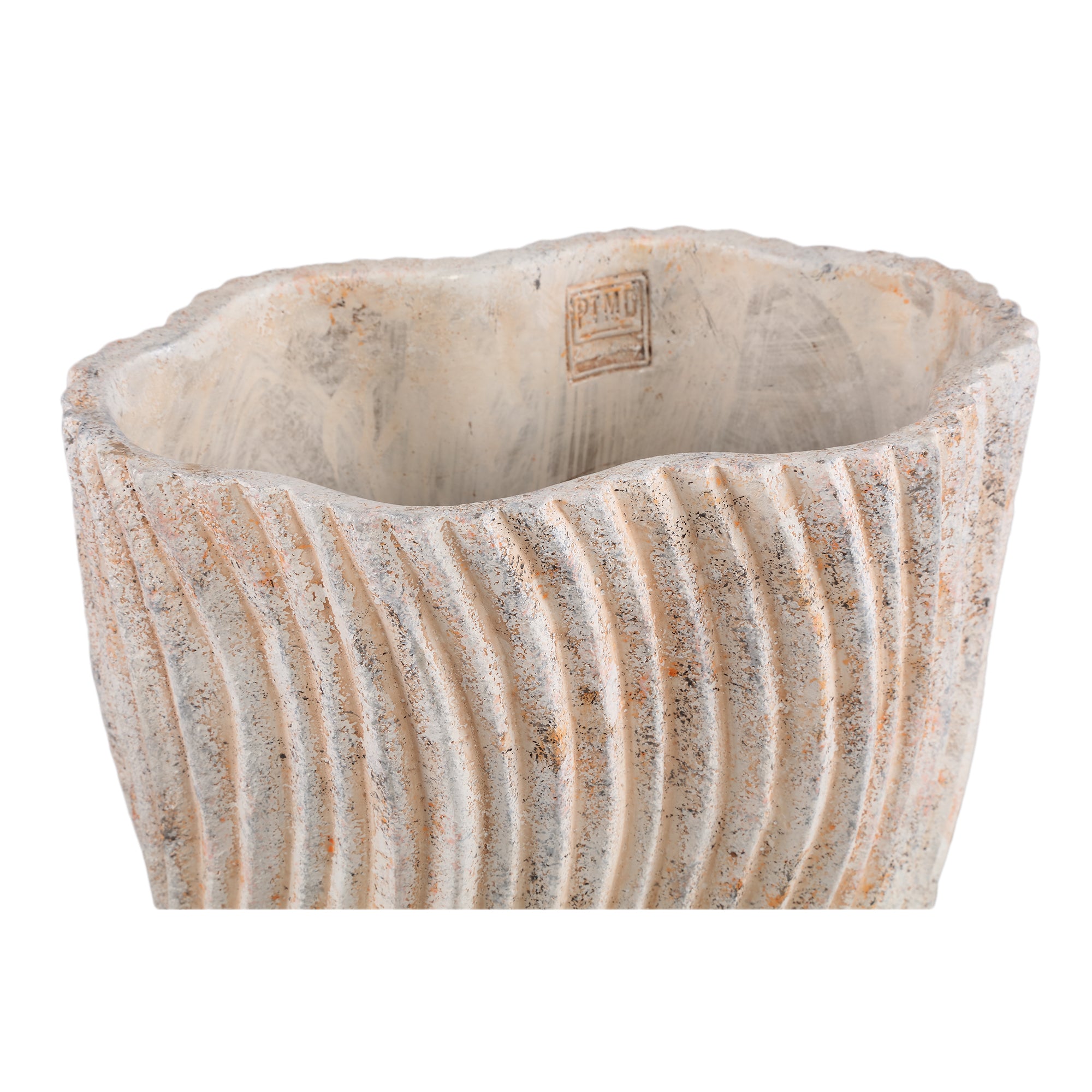 Robbien Pot en ciment - L (30x20x32 cm)
