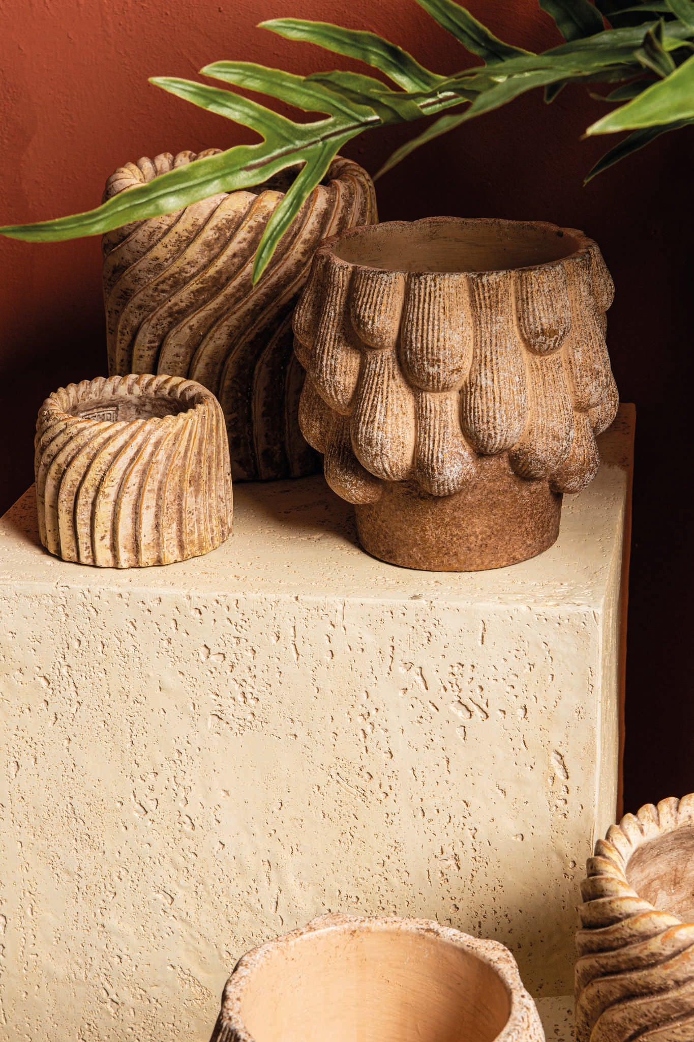 Romas Pot en ciment - Light Pink
