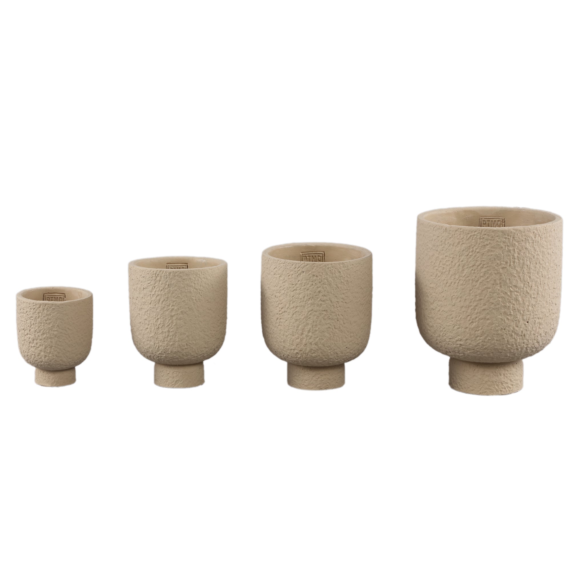 Monder Pot en ciment - Beige