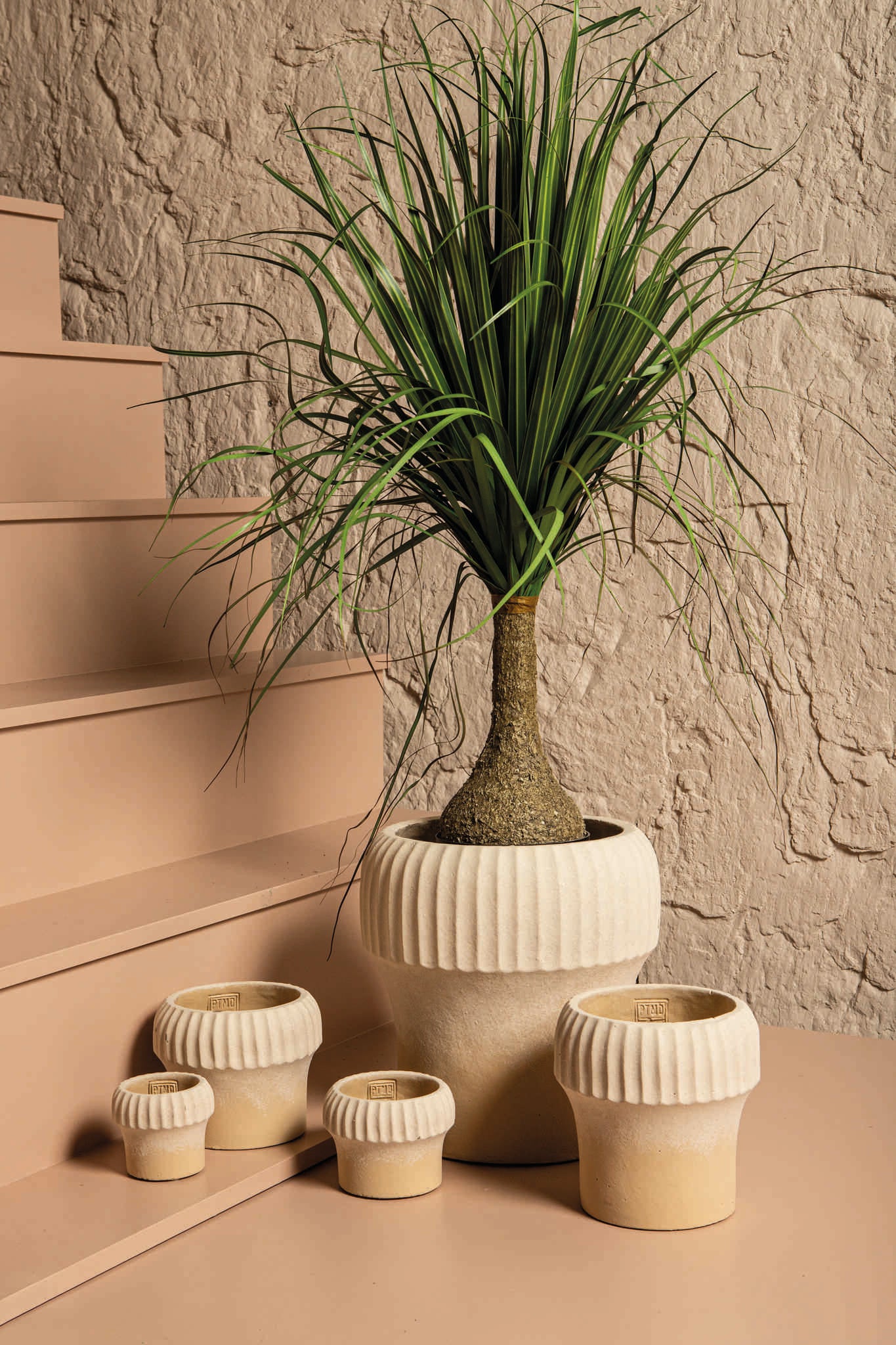 Emilee Pot en ciment - Beige