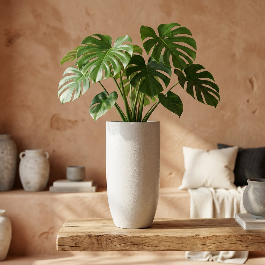 Dezzel Pot en céramique - Blanc