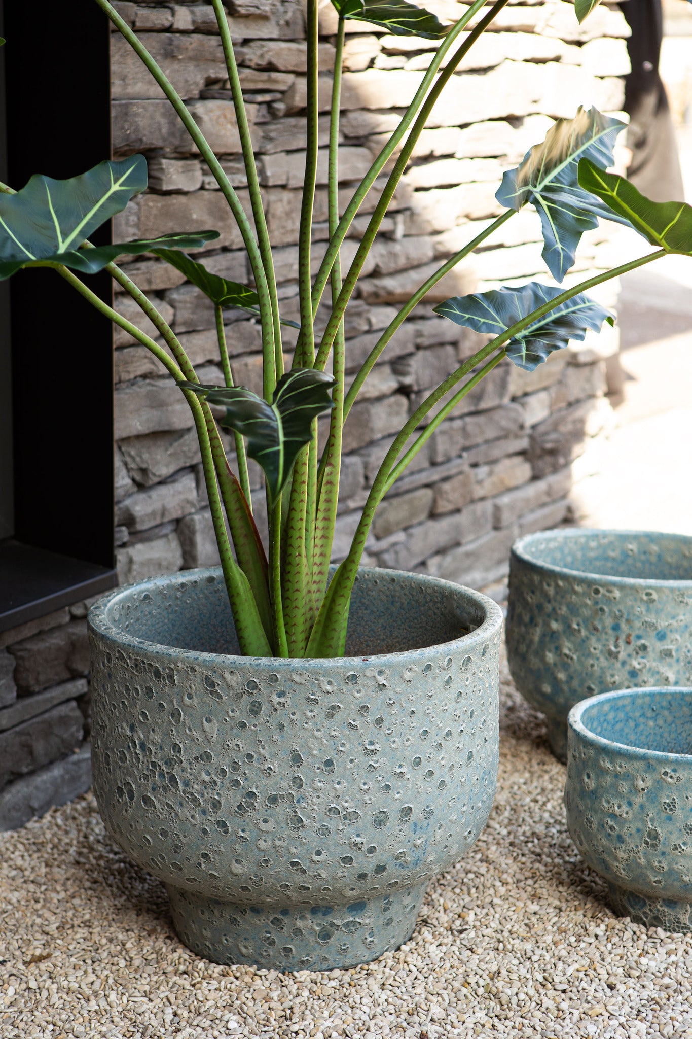 Sanish Pot en céramique - Bleu