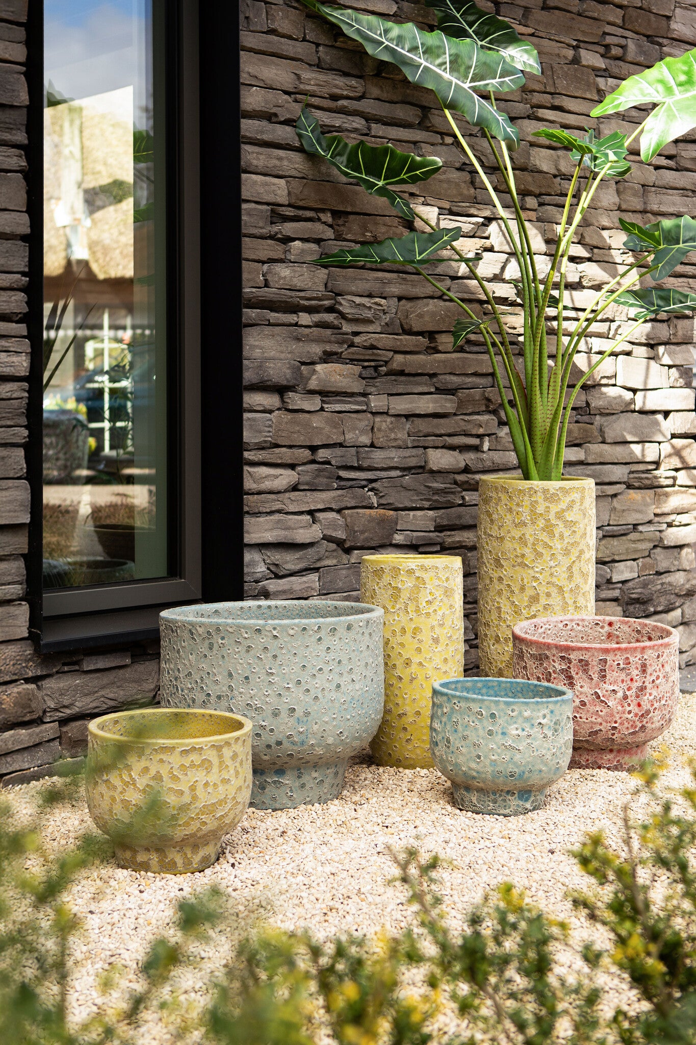 Dezzel Pot en céramique - Yellow