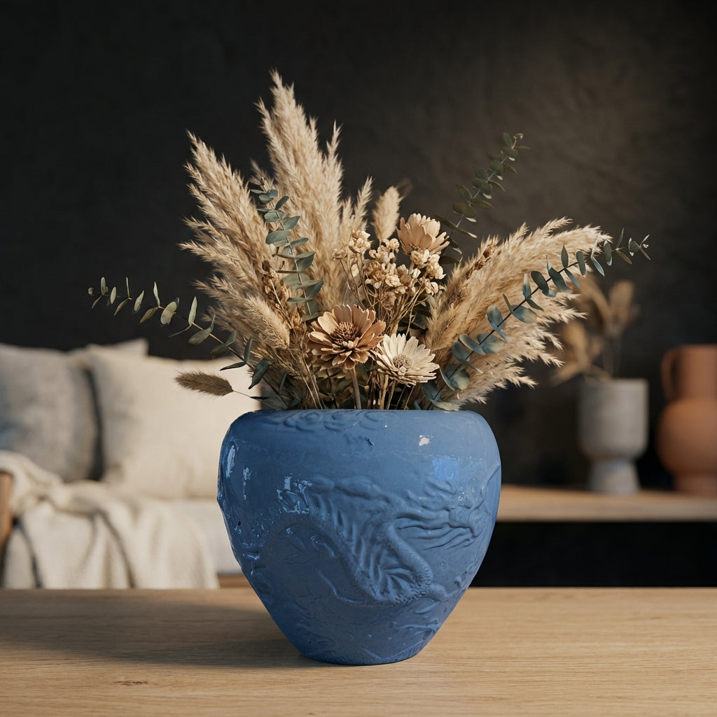 Terron Pot en céramique - Bleu