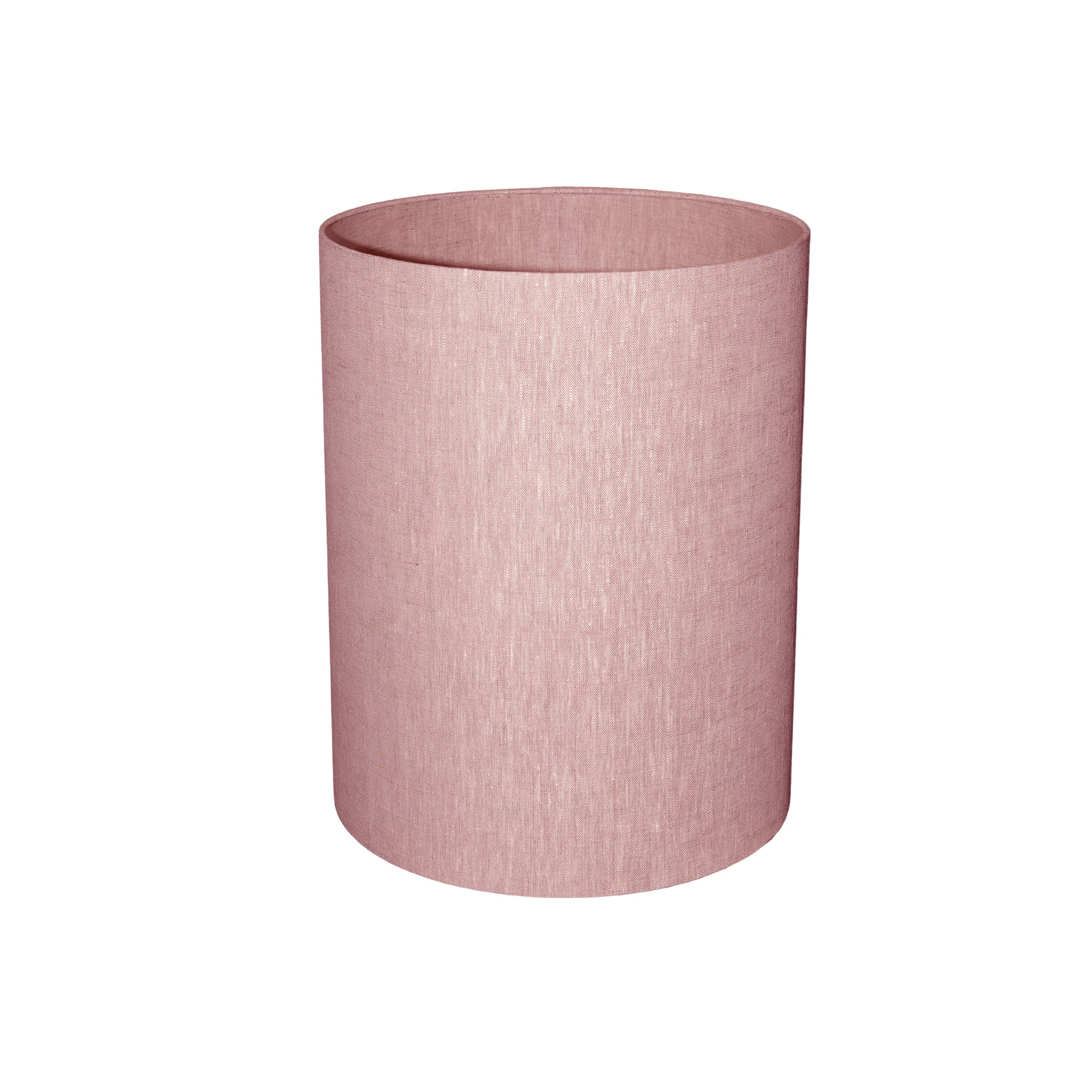 Rivvo Abat-jour — Cotton Linen Lampshade Round High - Rose