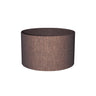 Rivvo Abat-jour — Cotton Linen Lampshade Round Low - Marron