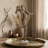 Tianna Antique Gold alu woman statue marble base L