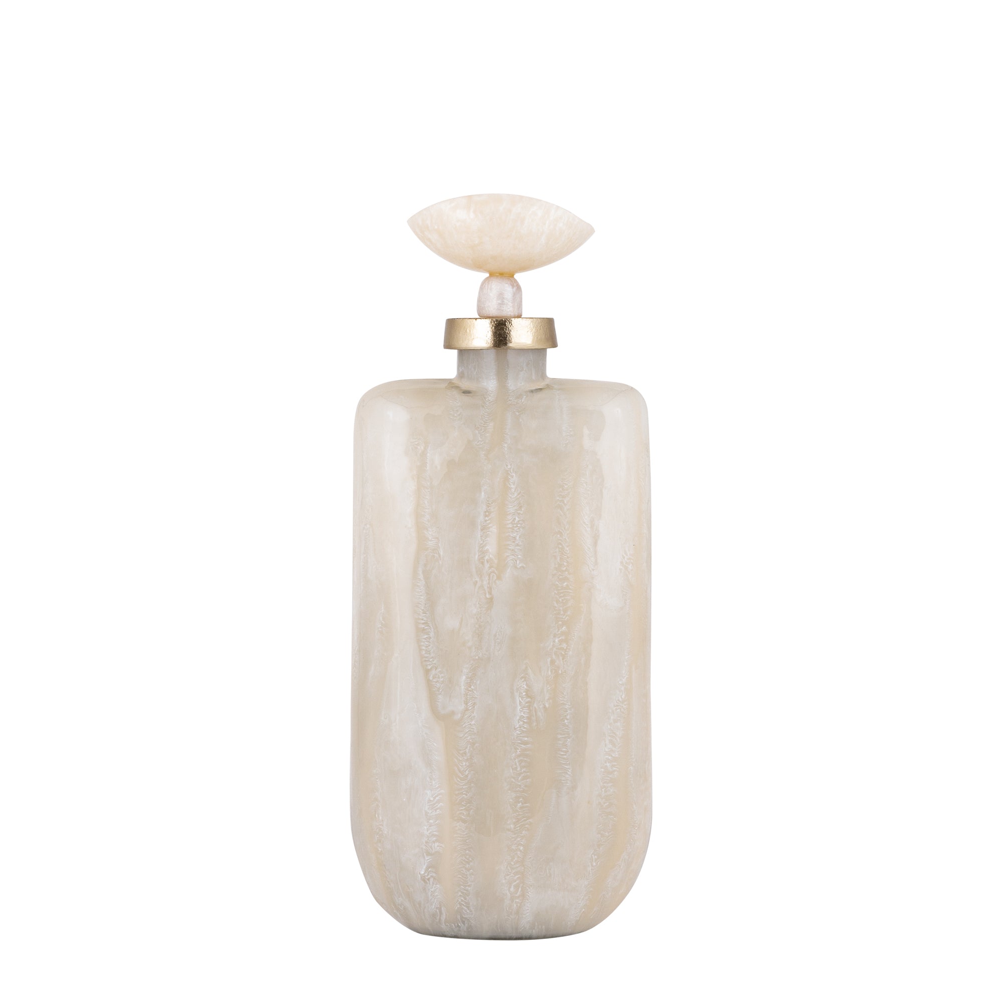 Aliza Pearl glass bottle statue with shell lid M