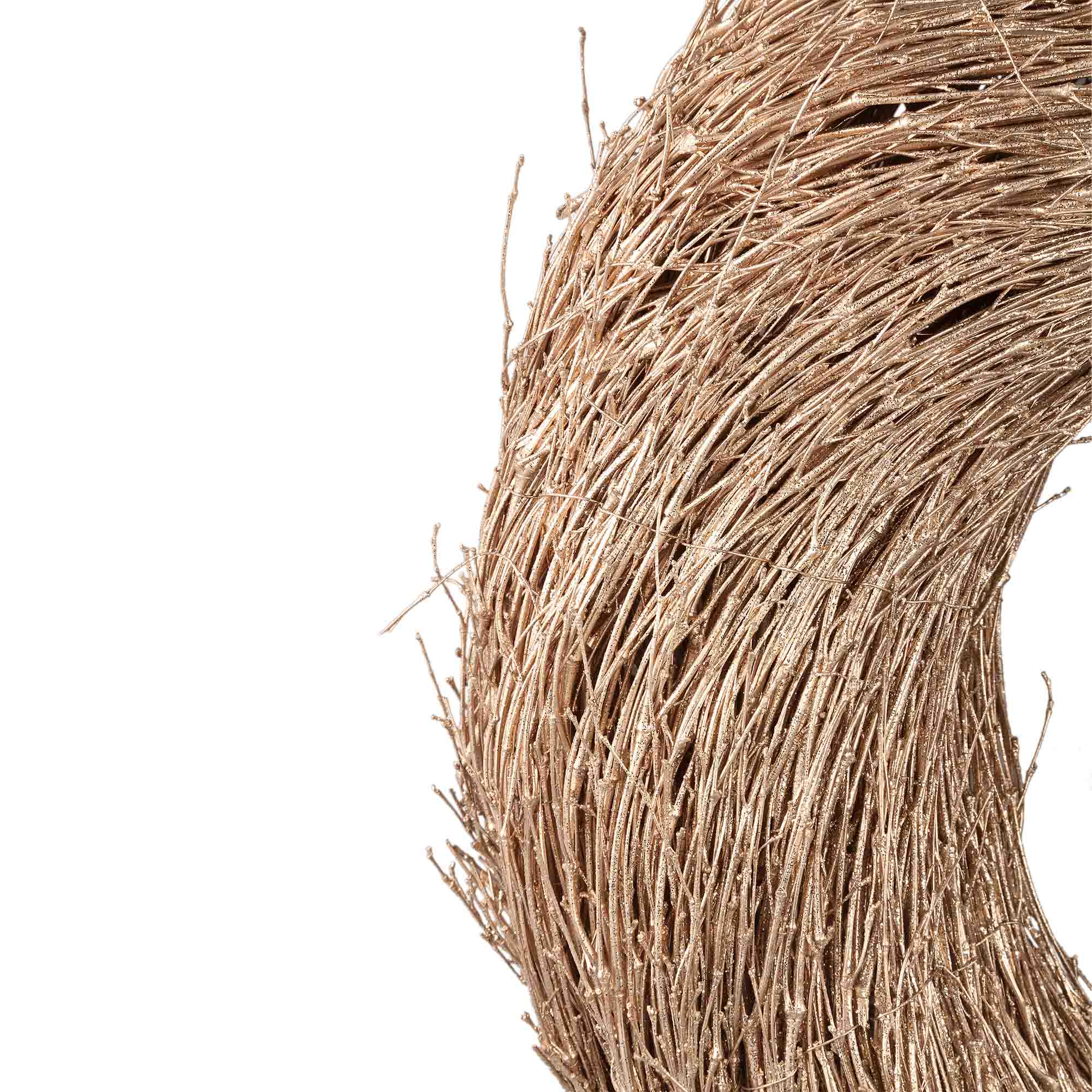 Fenja Champagne glitter bamboo wreath S