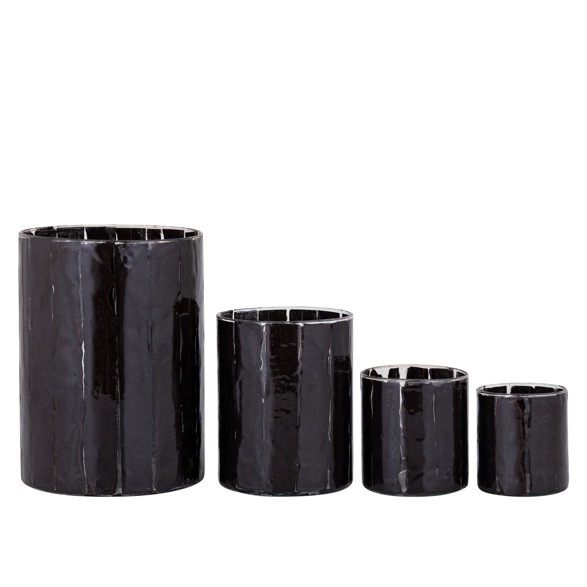 Danya Bougeoirs en verre - Marron