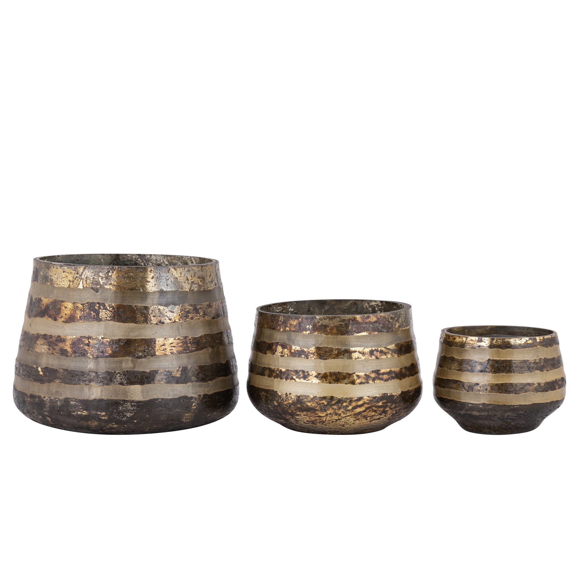 Brinder Bougeoirs en verre - Or