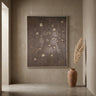 Porty Brown canvas painting cream pattern rect