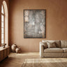 Pathe Brown canvas painting rough pattern rect