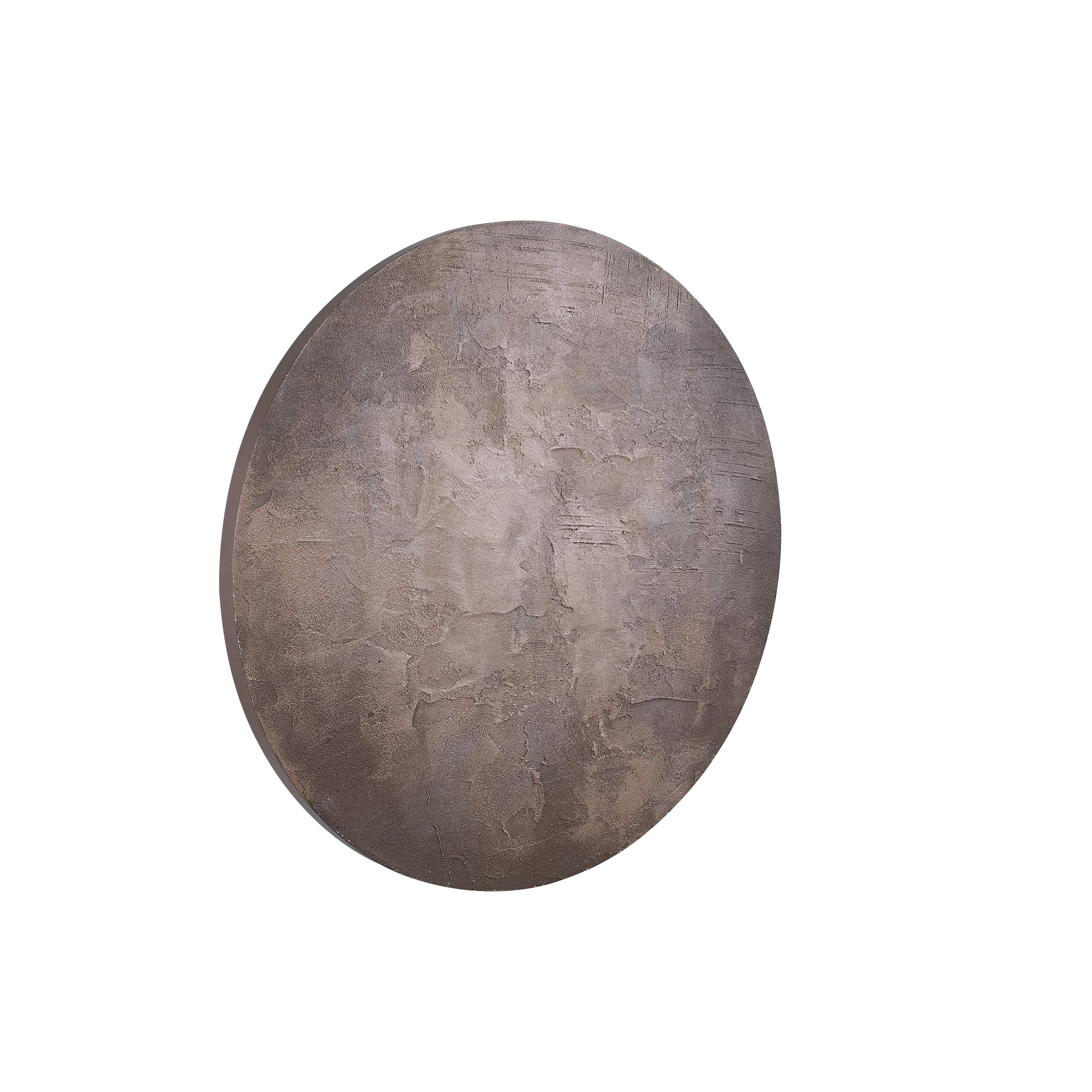Kemp Brown canvas painting rough round S