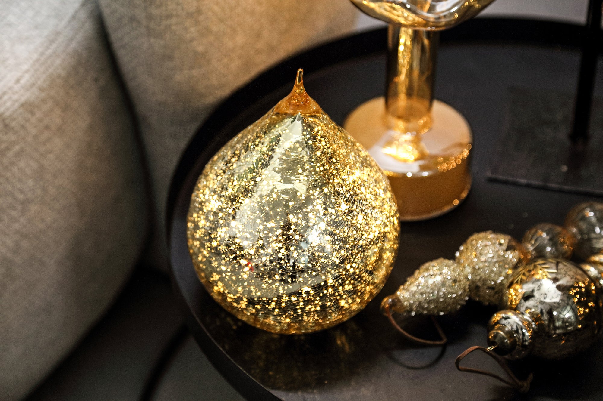 Falore Lampes LED en verre - Or