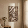 Reddie Brown shiny MDF wavvy wallpanel rectangle S