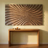Reddie Brown shiny MDF wavvy wallpanel rectangle L