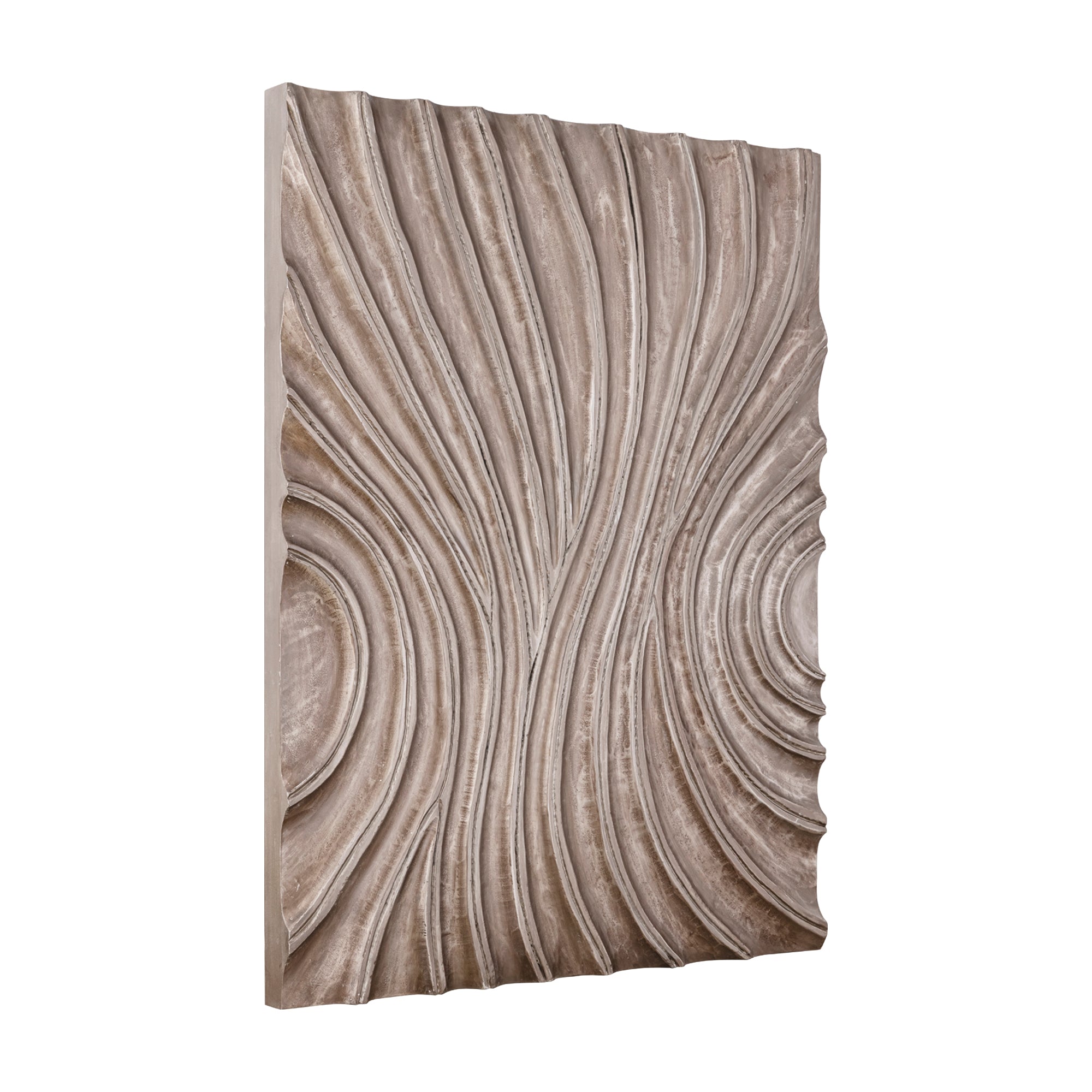 Reddie Brown shiny MDF wavvy wallpanel rectangle M