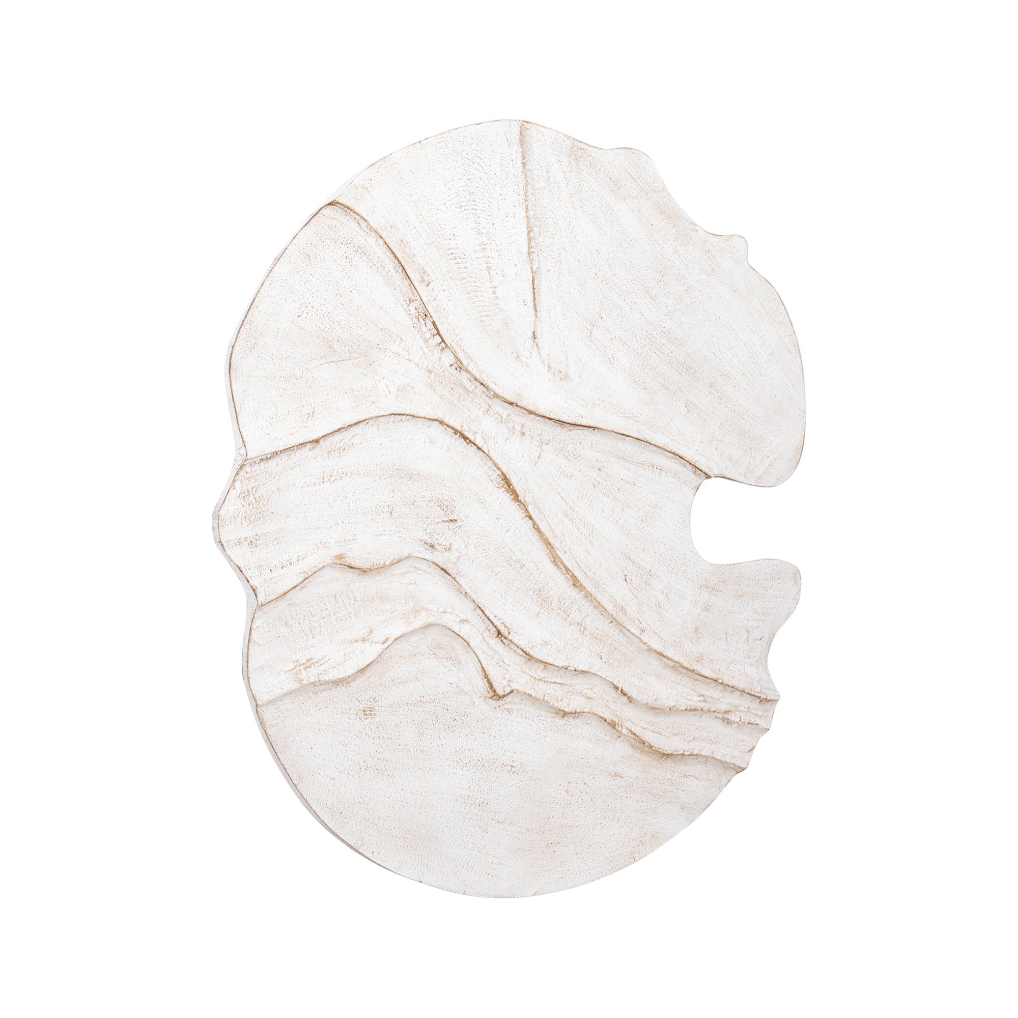 Samraj White MDF wall panel wave structure