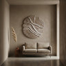 Samraj Brown MDF wall panel wave structure