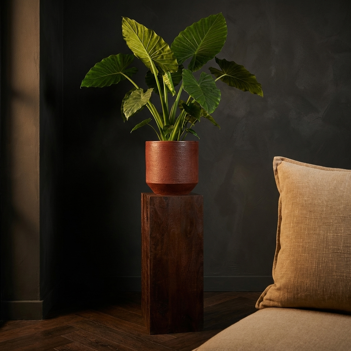 Pot Cherryl — en Bambou Capiz Coquillage — Photo lifestyle