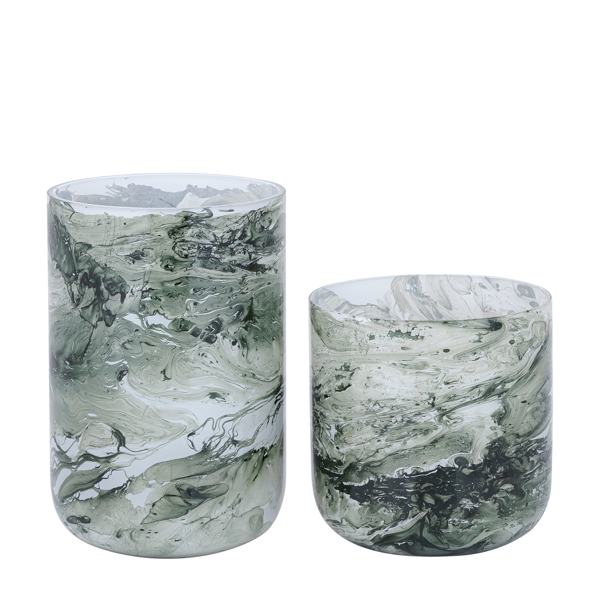 Kinner Bougeoirs en verre - Vert