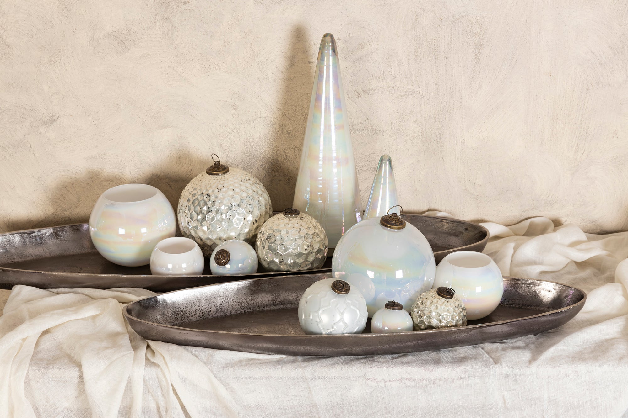 Alena Bougeoirs en verre - Pearl
