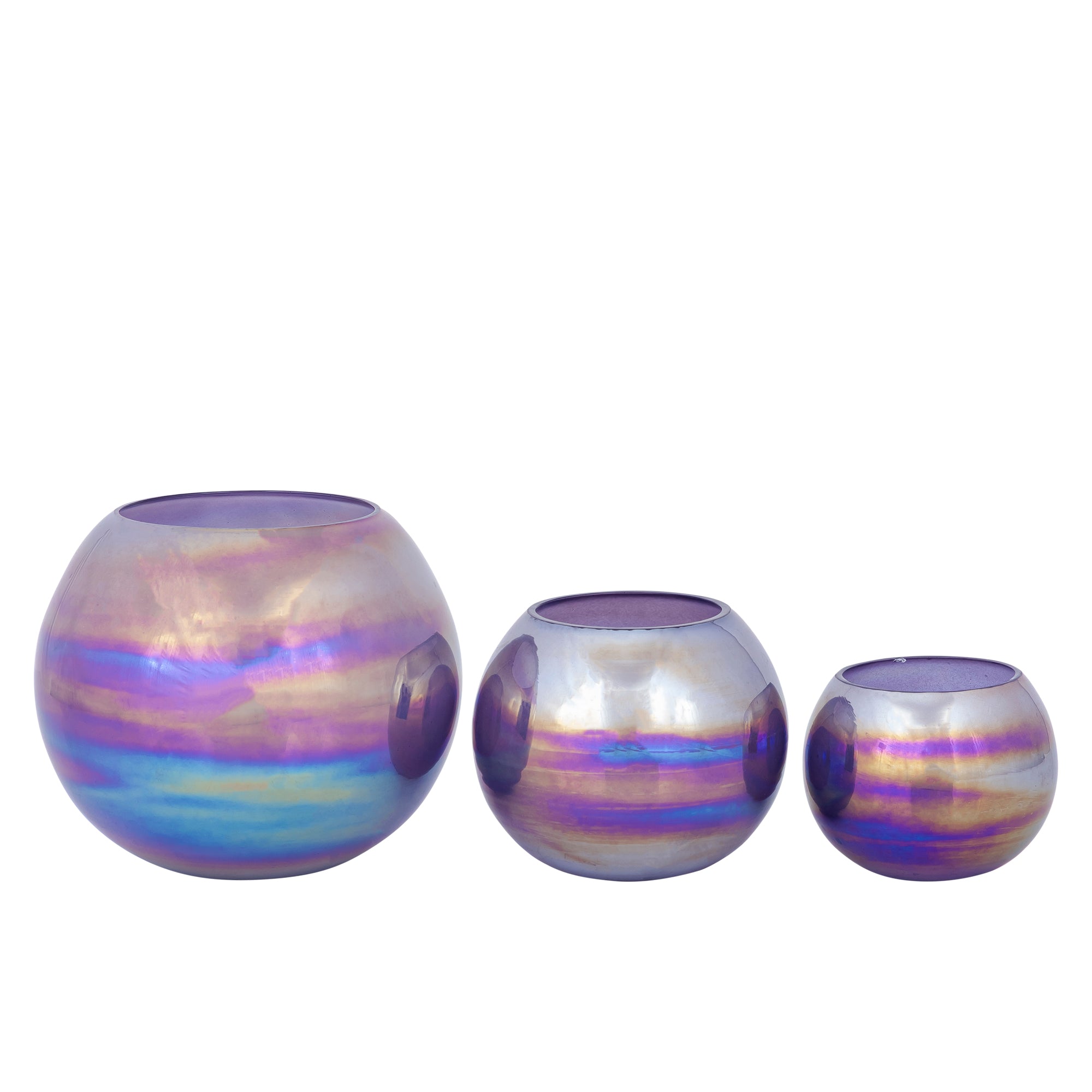 Alena Photophores en verre - Violet