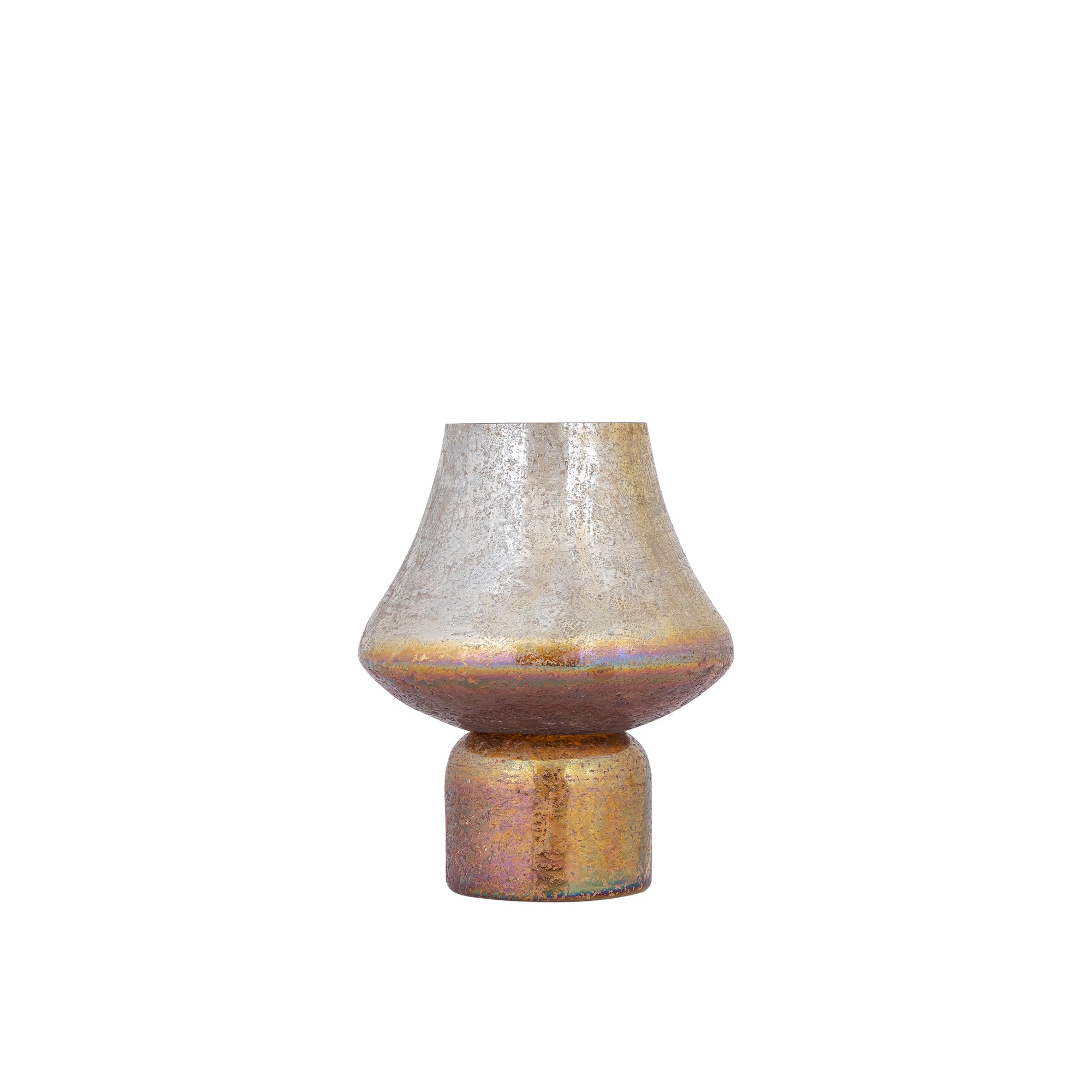 Loissa Bougeoirs en verre - Orange