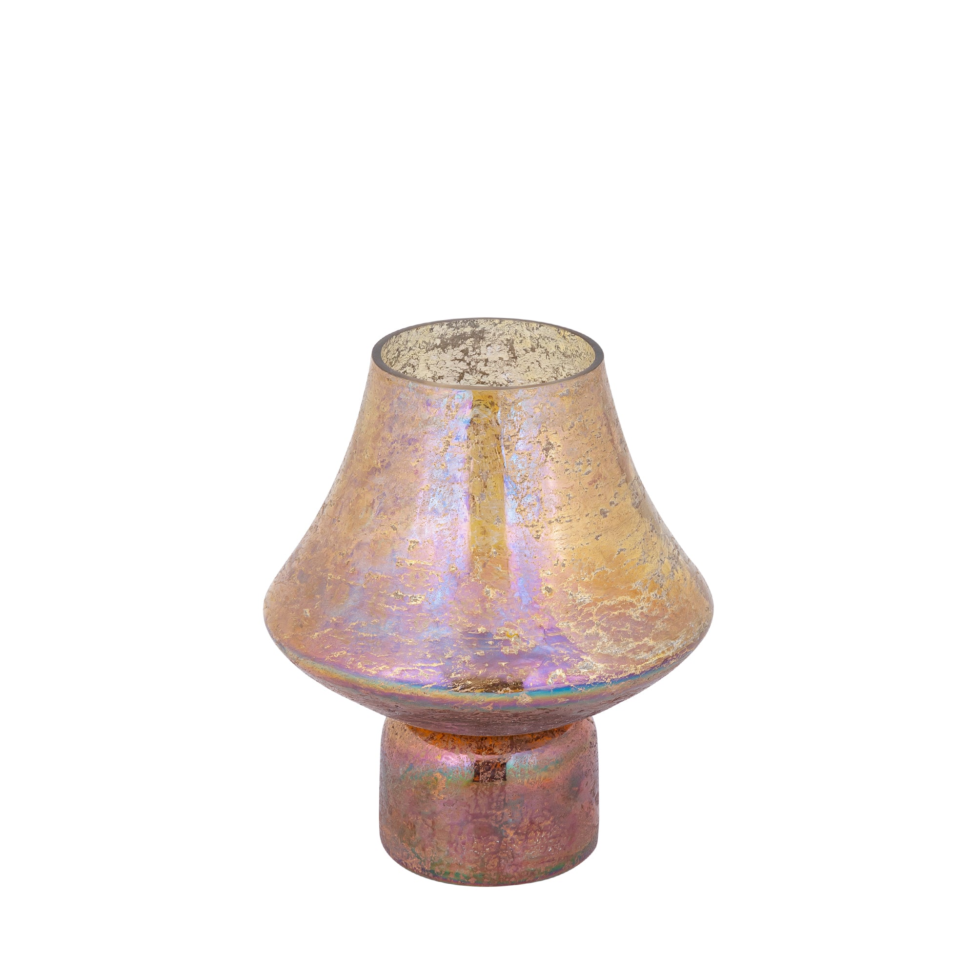 Loissa Bougeoirs en verre - Orange