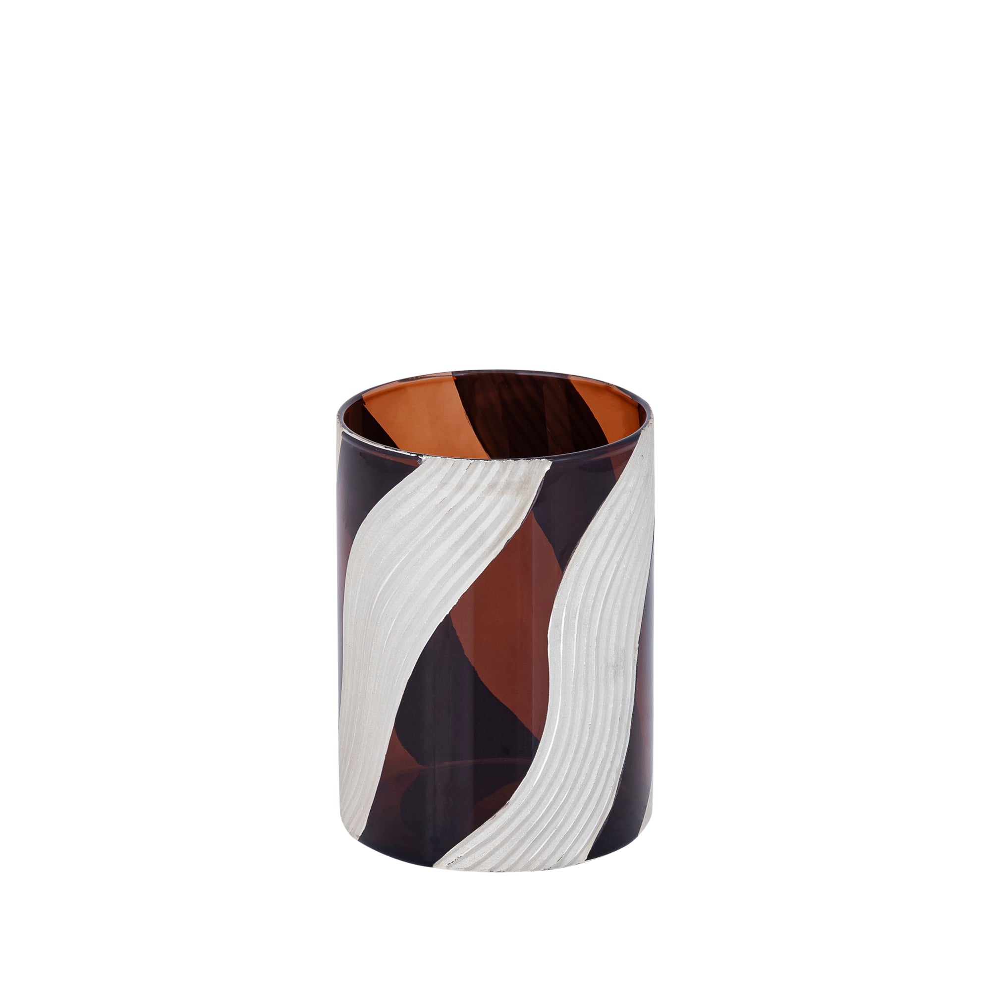 Avan Bougeoirs en verre - Marron