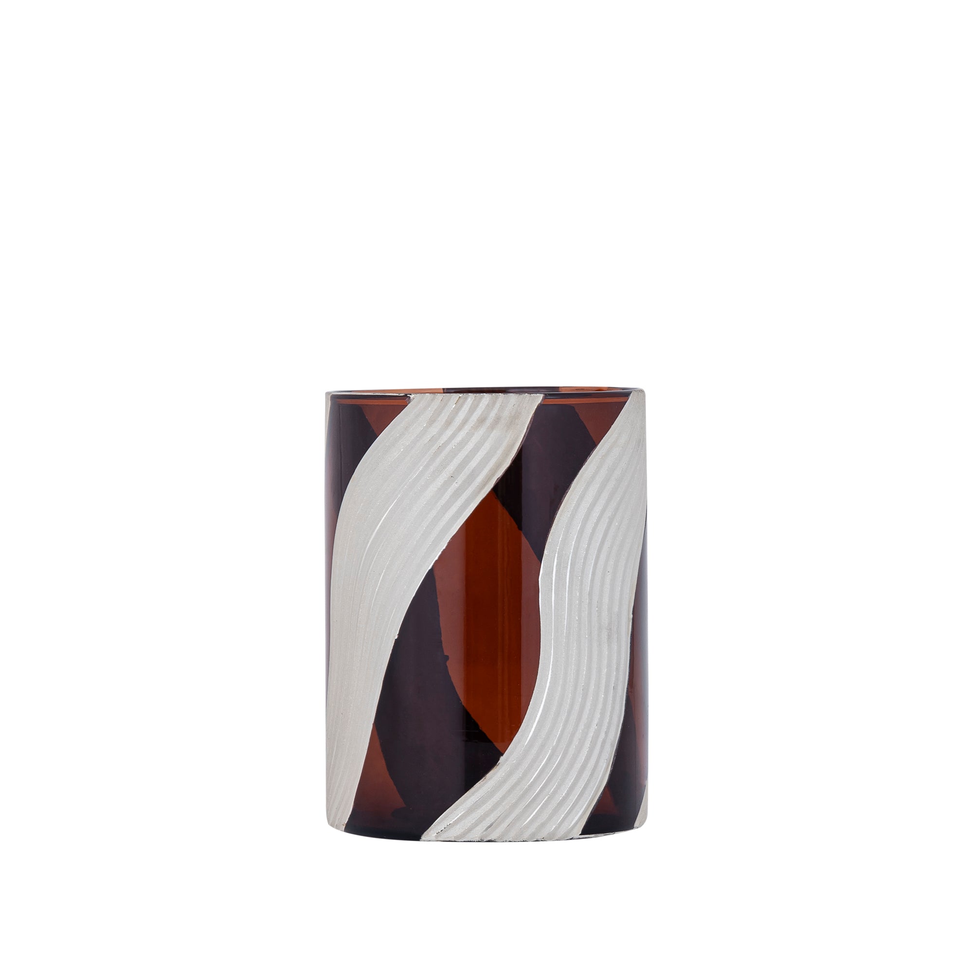 Avan Bougeoirs en verre - Marron
