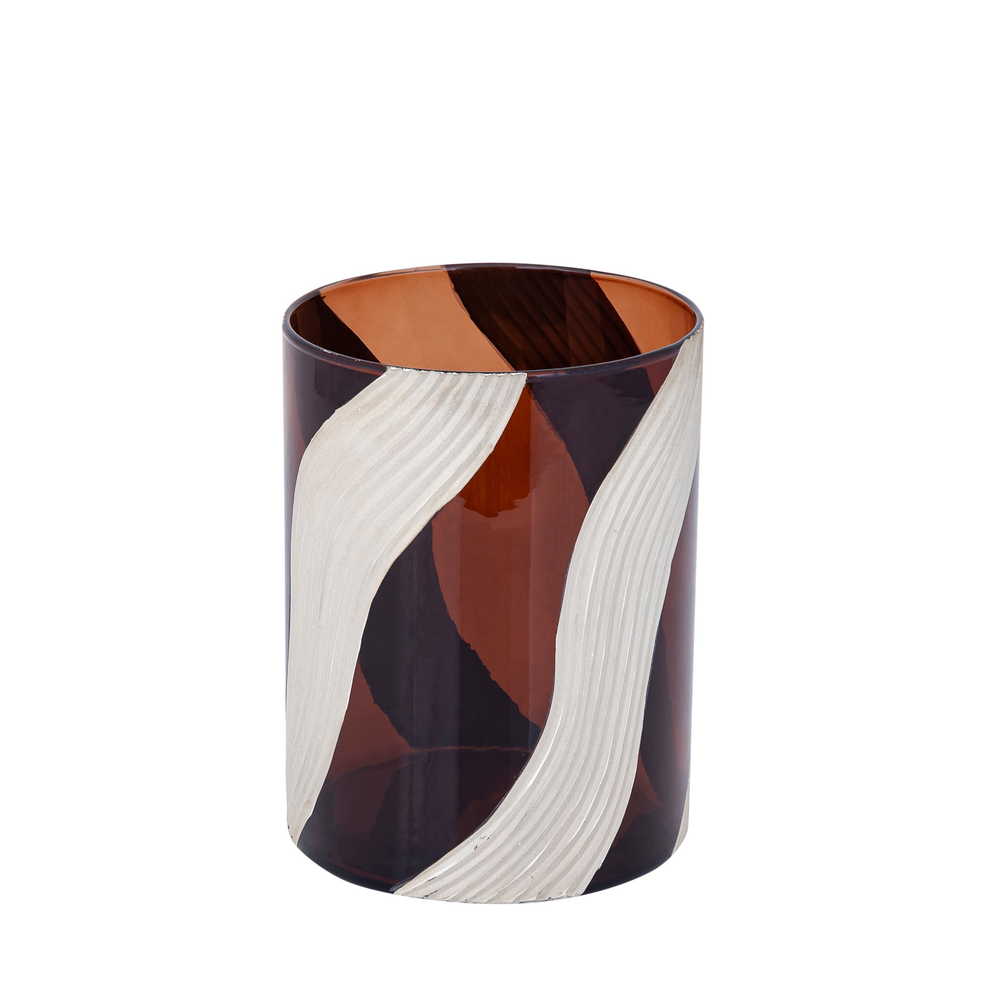 Avan Bougeoirs en verre - Marron