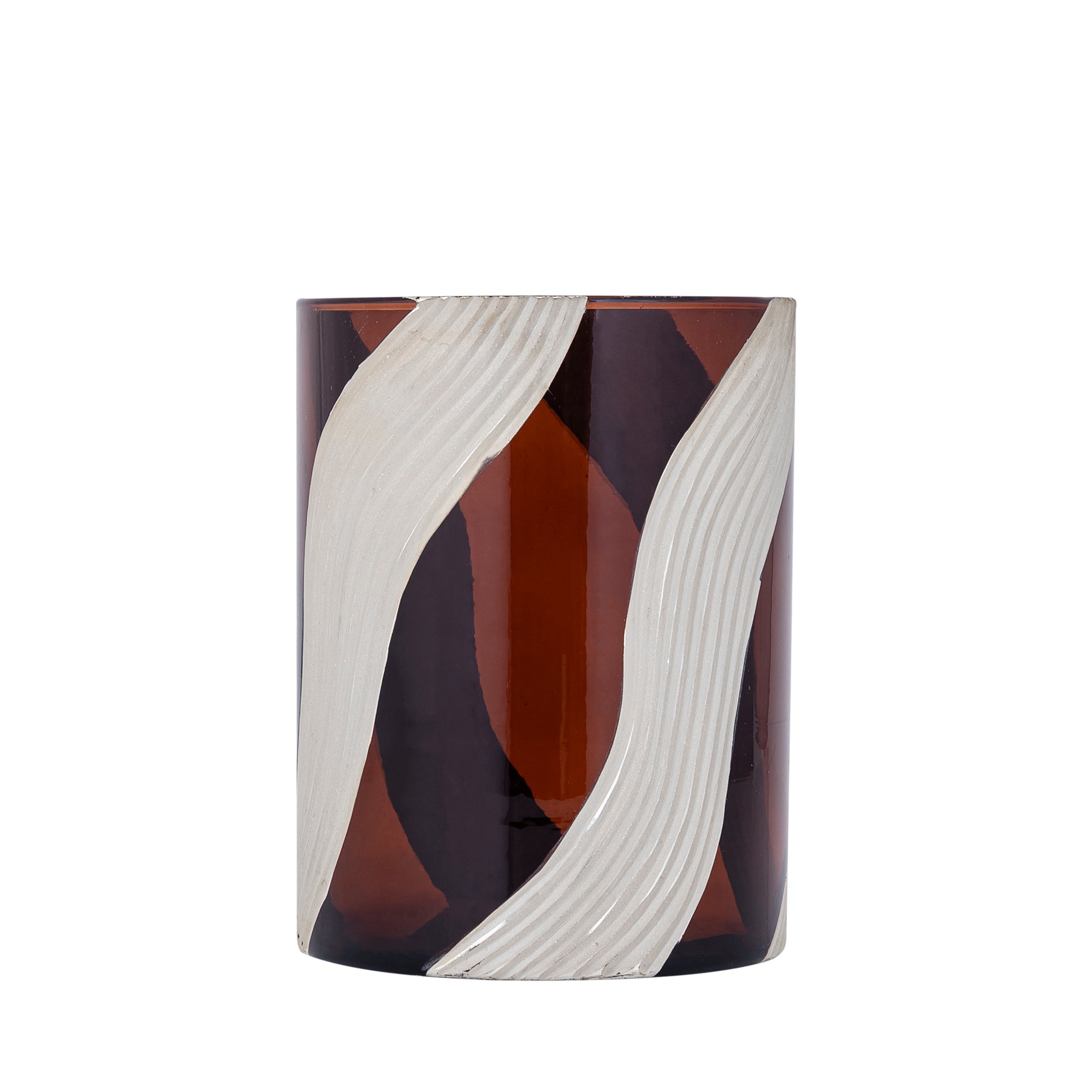 Avan Bougeoirs en verre - Marron